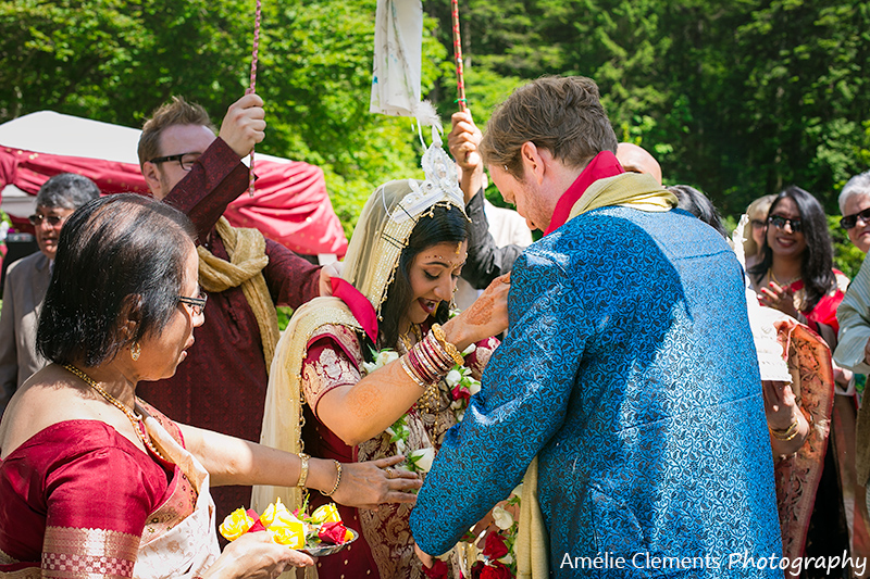 wedding photographer Blausee lake Bern Oberland mountains indian swiss ceremony - Amélie Clements Photography