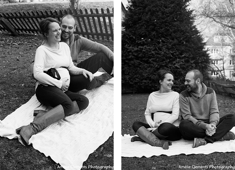pregnancy-photographer-winterthur-maternity-shoot-zurich-switzerland-amelie-clements-photography-outdoor-winter-laughs-parents-to-be-black-white-garden