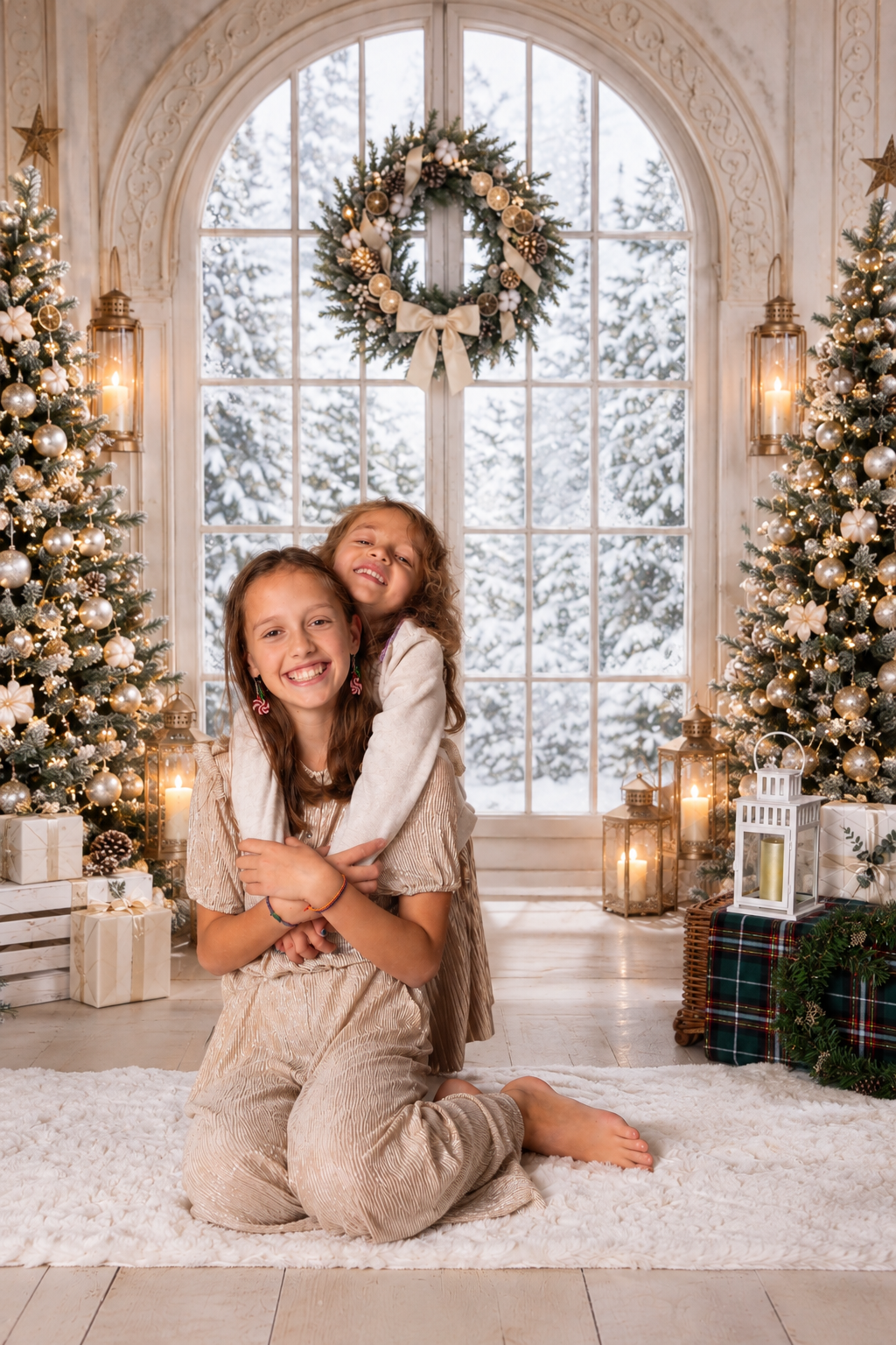 Christmas Mini photoshoot Zurich cosy winter family photostudio kids friendly Amelie Clements best photographer switzerland